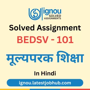 BEDSV-101 Solved Assignment 2025-26