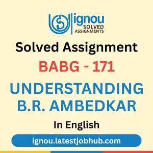BABG-171 Solved Assignment 2025-26