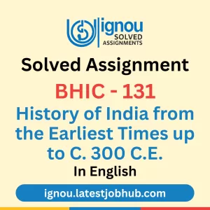 BHIC-131 Solved Assignment 2025-26