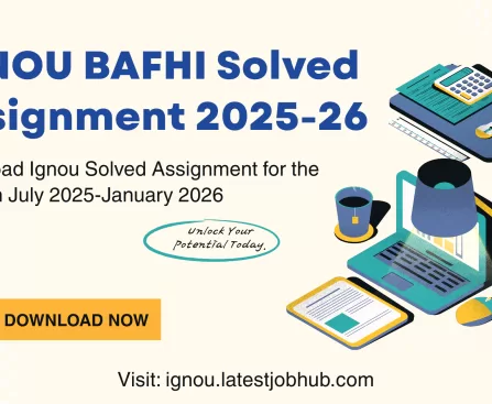 IGNOU BAFHI Solved Assignment 2025-26