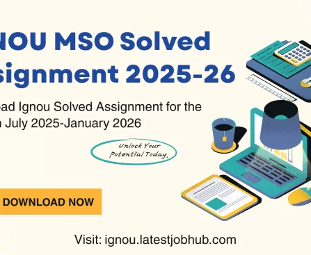 IGNOU MSO Solved Assignment 2025-26