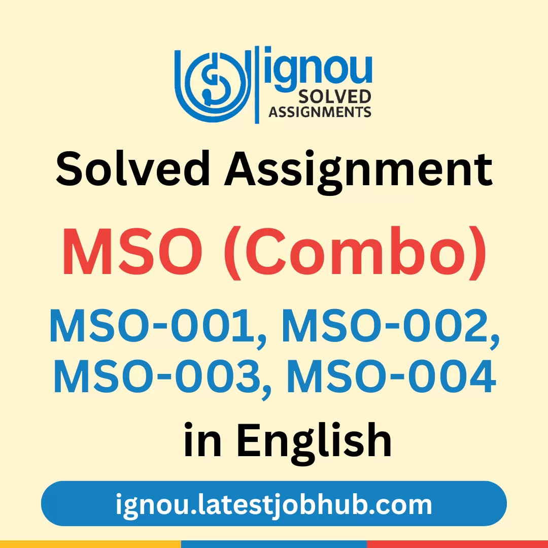 MSO Solved Assignment Combo 2025-26