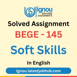 BEGE-145 Solved Assignment 2025-26 english Medium