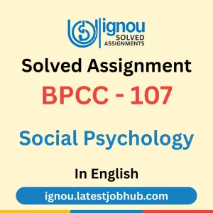 BPCC-107 Solved Assignment 2025-26 English Medium