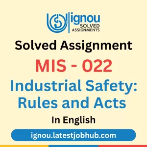 MIS-022 Solved Assignment 2026 English Medium