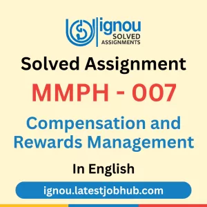 MMPH-007 Solved Assignment 2025-26 English Medium