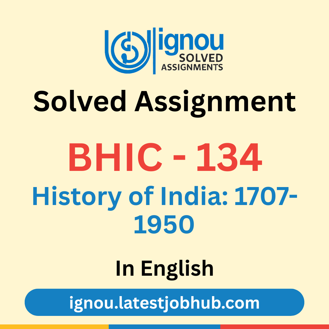 BHIC-134 Solved Assignment 2025-26 English Medium