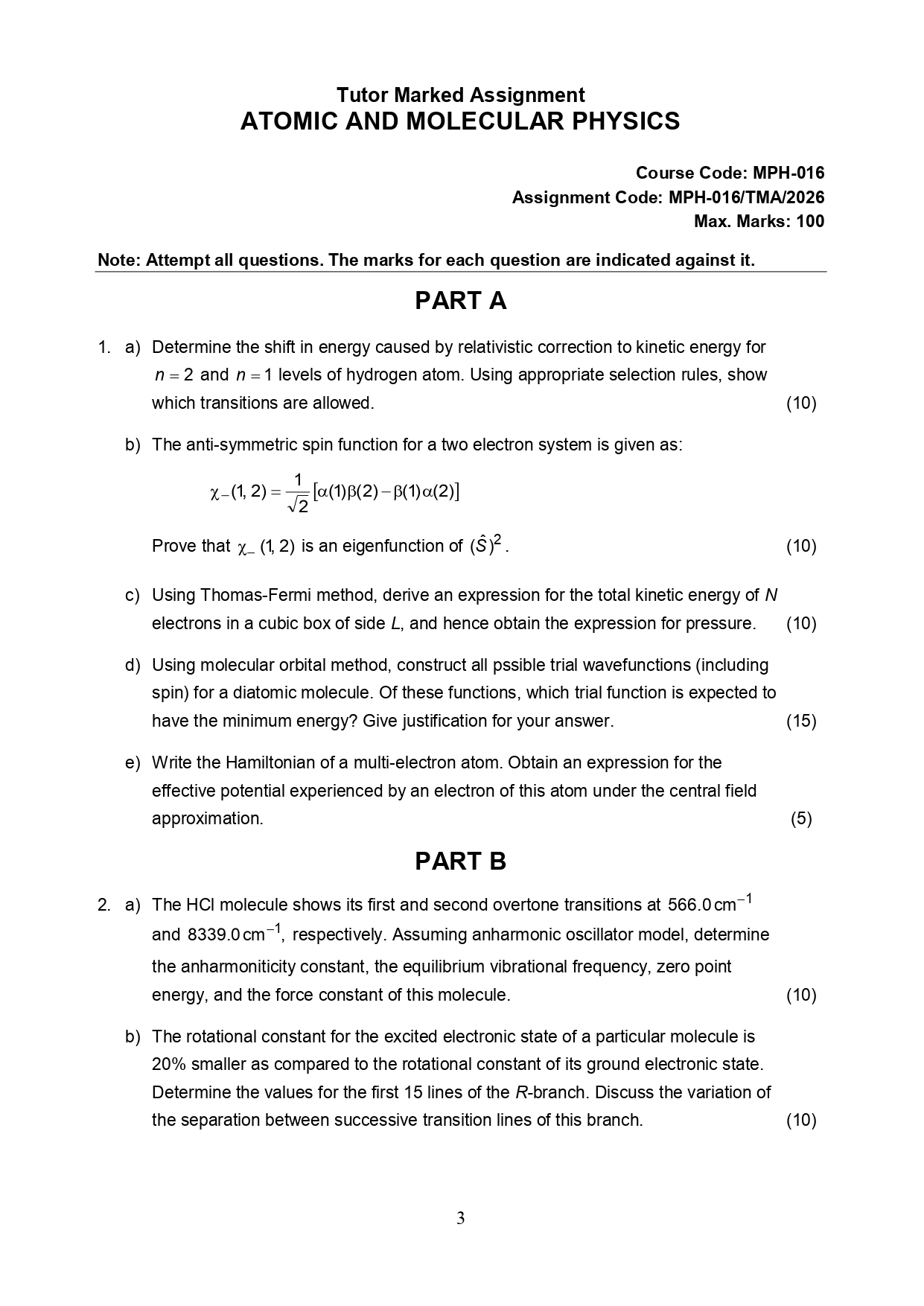 MPH-016 Solved Assignment 2026 English Medium